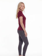 Women’s Fitted Training T-Shirt with High Neck