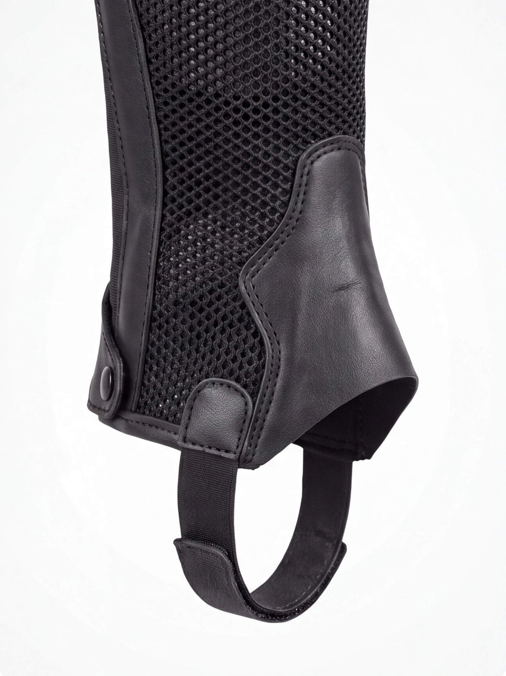 Equestrian Half Chaps with Textured Calf Panels