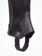 Equestrian Half Chaps with Textured Calf Panels