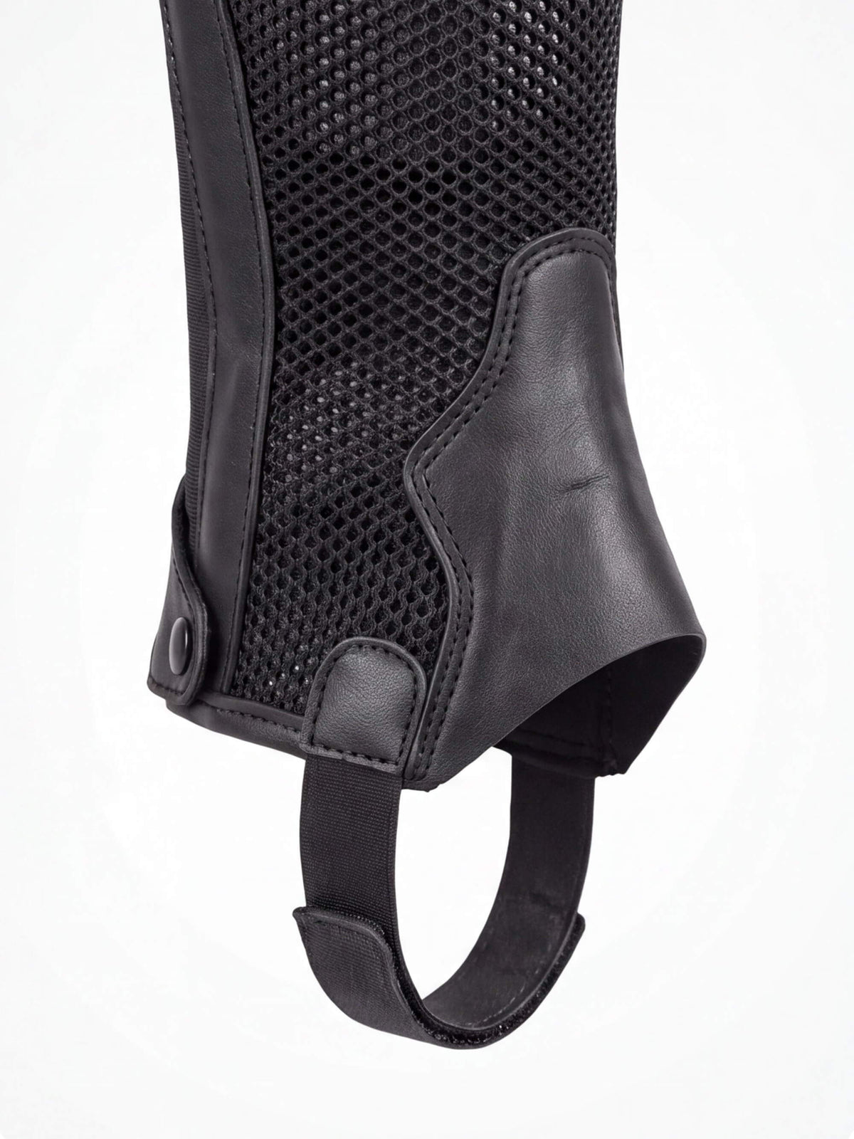 Equestrian Half Chaps with Textured Calf Panels
