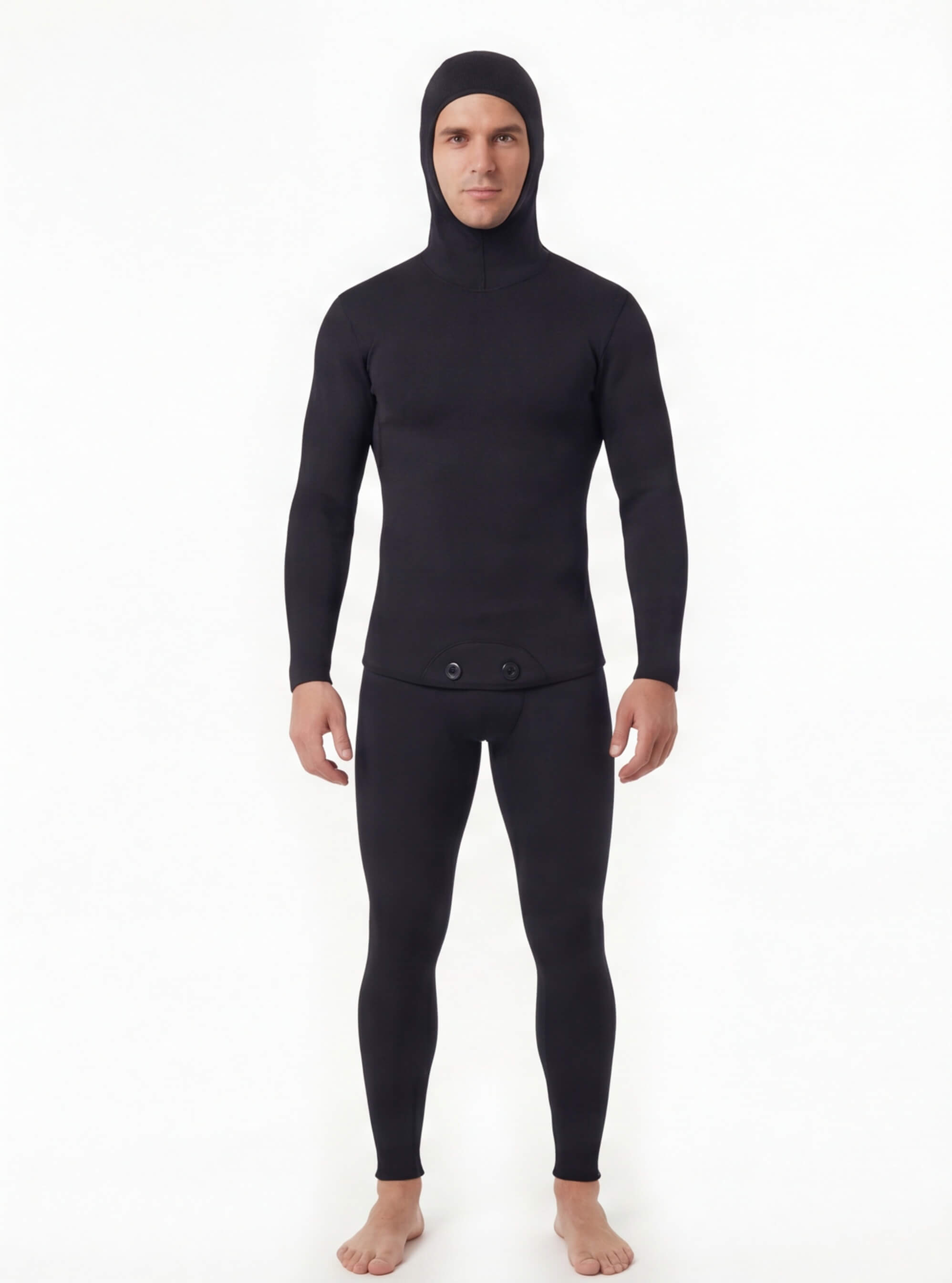Men’s 3mm Hooded Split Wetsuit Top and Pants