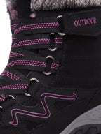 High-Cut Snow Boots with Ankle Strap
