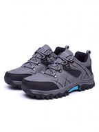 Rugged Low-Cut Hiking Shoes with Metal Eyelet Lacing