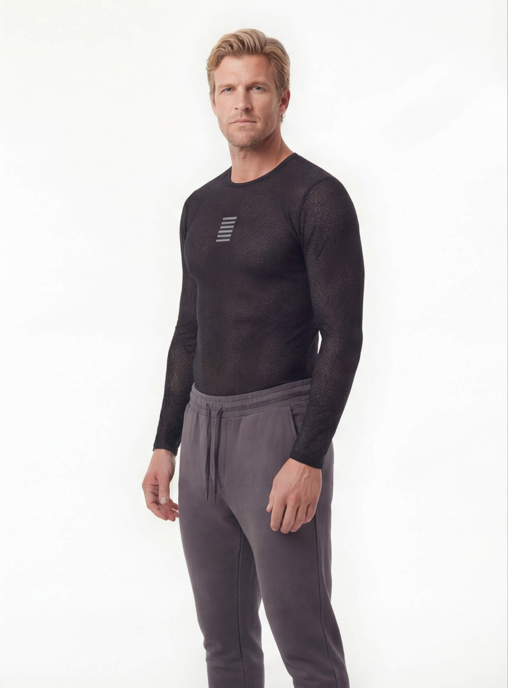 Cycling Long Sleeve Base Layer with Breathable Mesh