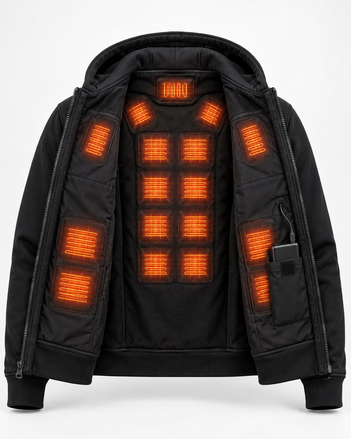 17-Zone Heated Full-Zip Hoodie