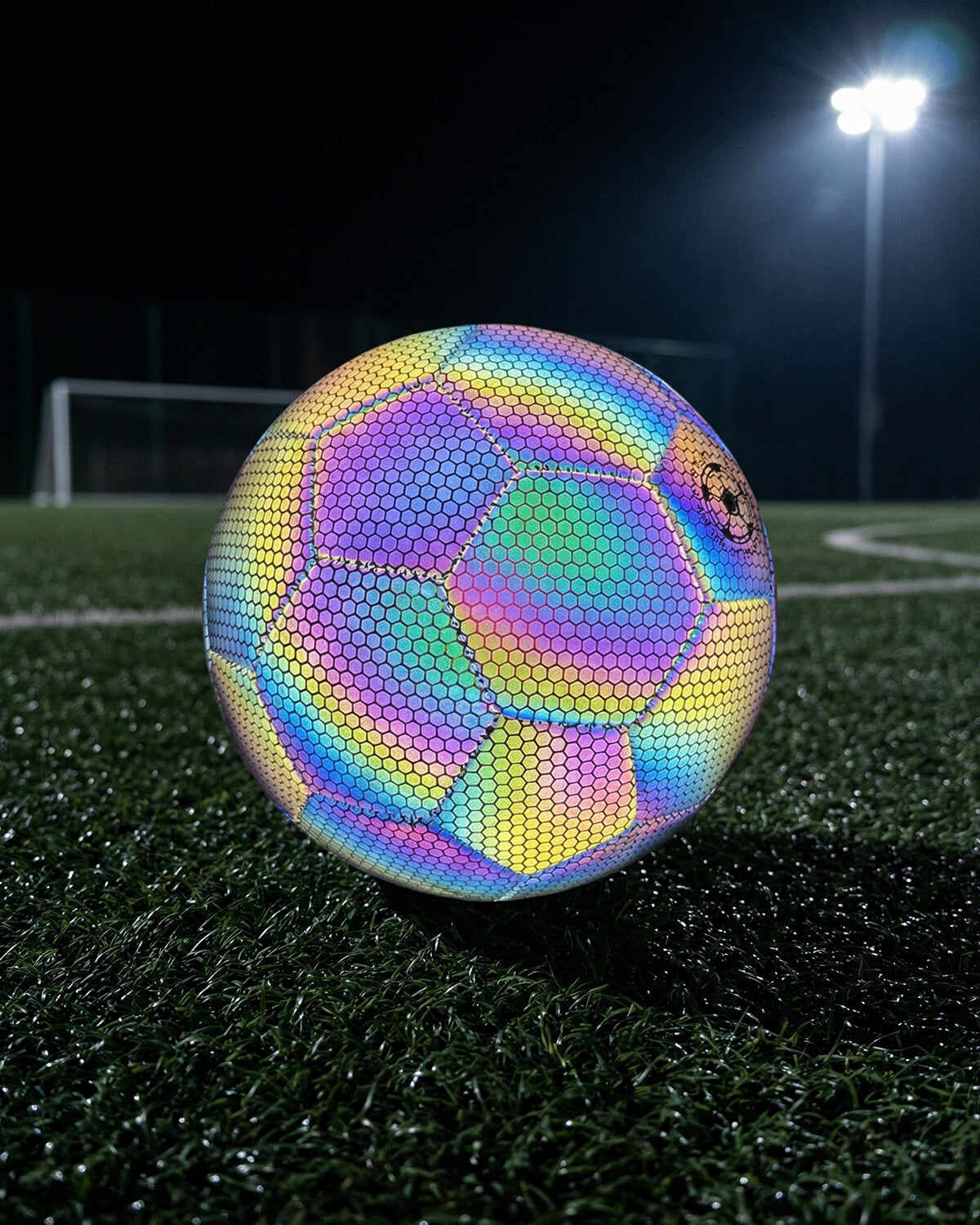 Reflective Soccer Training Ball with Textured Panels