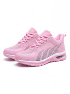 Cushioned Running Shoes with Breathable Knit Upper