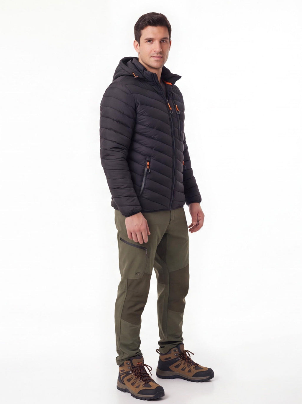 Hooded Quilted Insulated Jacket