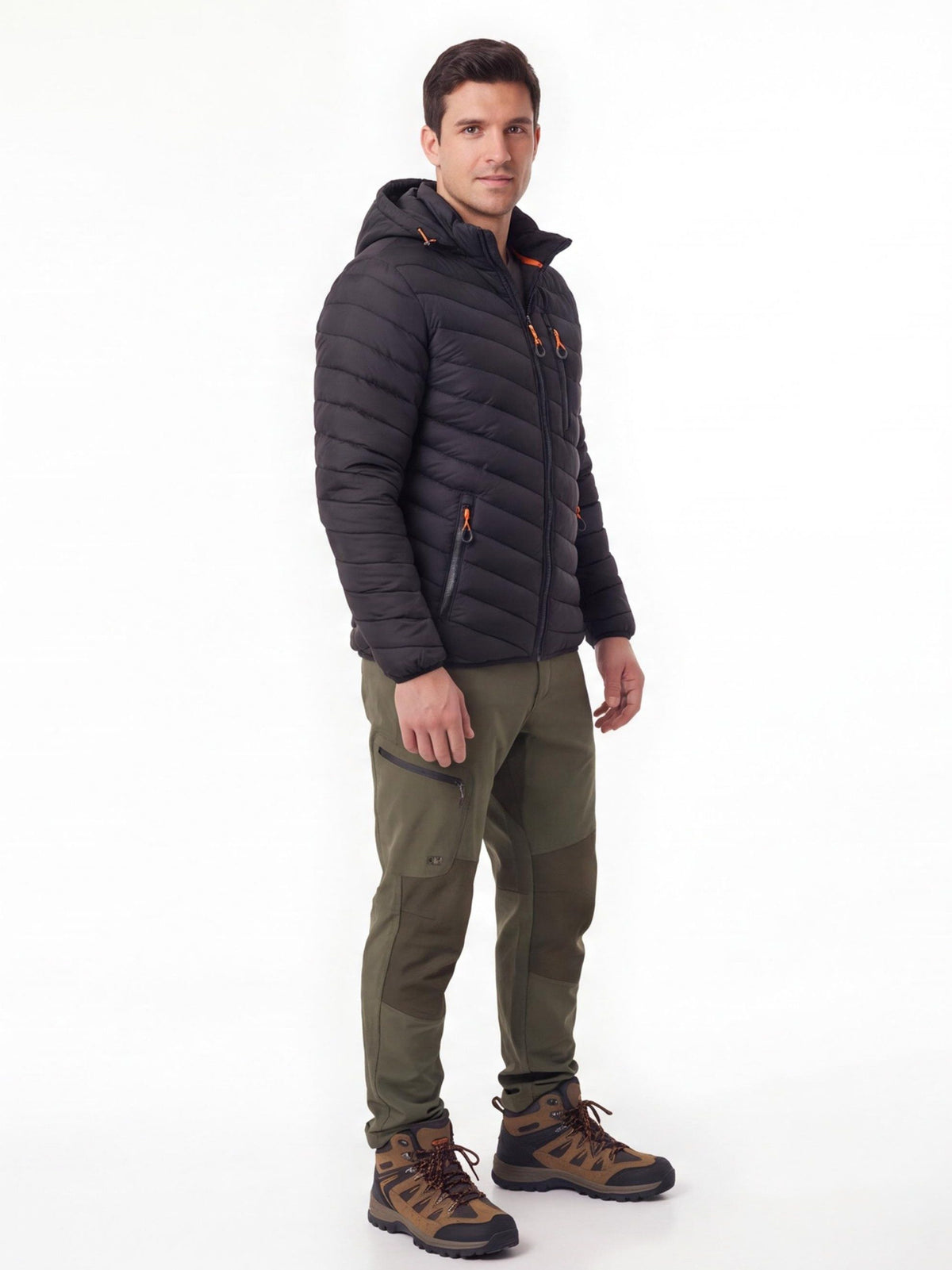 Hooded Quilted Insulated Jacket