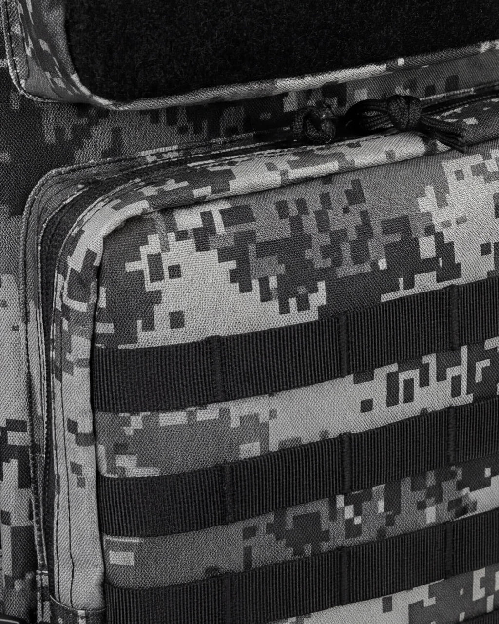 Tactical-Style Backpack with MOLLE Webbing and Patch Panel