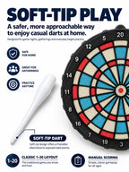 Soft-Tip Dartboard Set for Casual Home Play