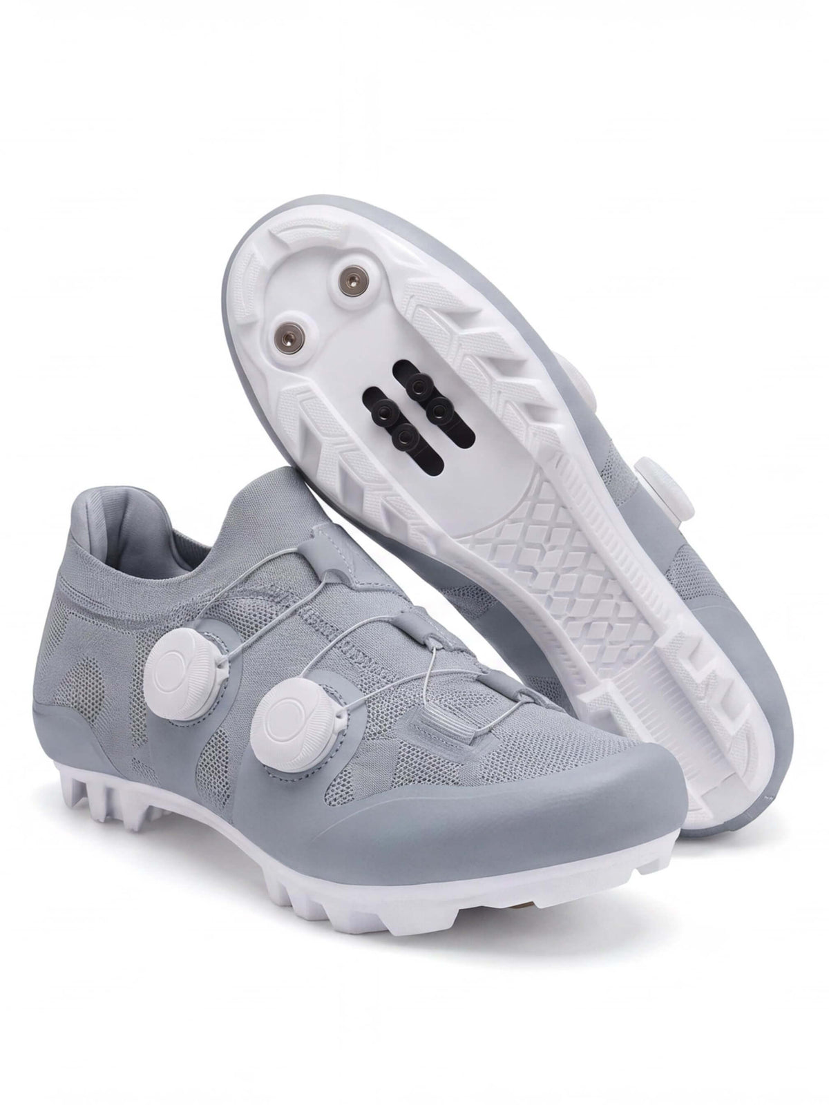 Knit Off-Road Cycling Shoes with Recessed Cleat Mount