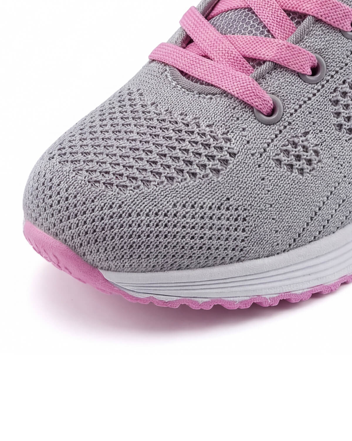 Women’s Lightweight Knit Training Sneakers with Lace-Up Fit