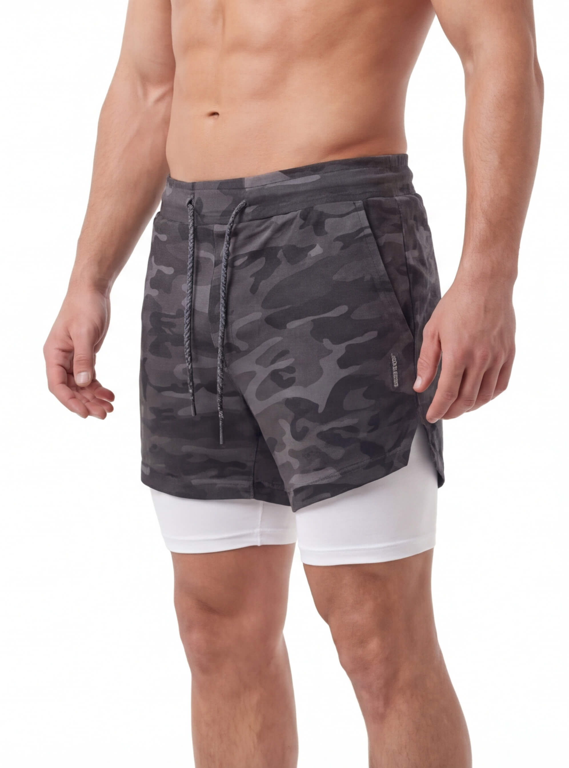 Men's 2-in-1 Training Shorts with Phone Pocket