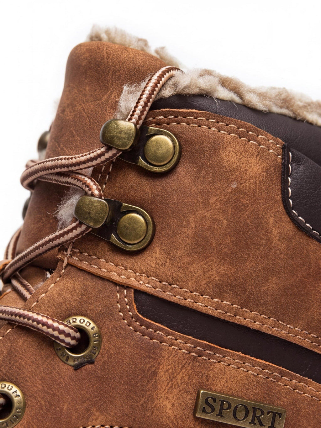 Warm-Lined Ankle-High Winter Hiking Boots