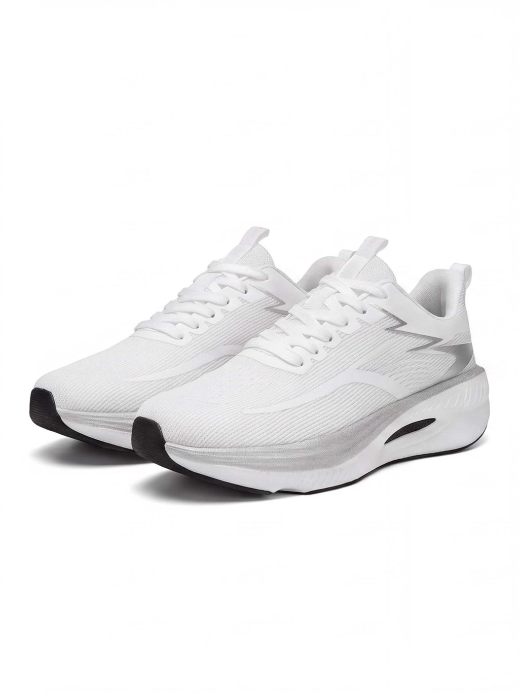 Rocker-Sole Running Shoes with Structured Side Support