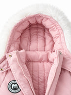 Kids' Padded One-Piece Hooded Snowsuit