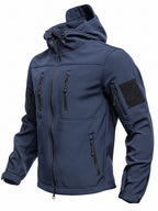 Men's Fleece-Lined Hooded Softshell Hiking Jacket