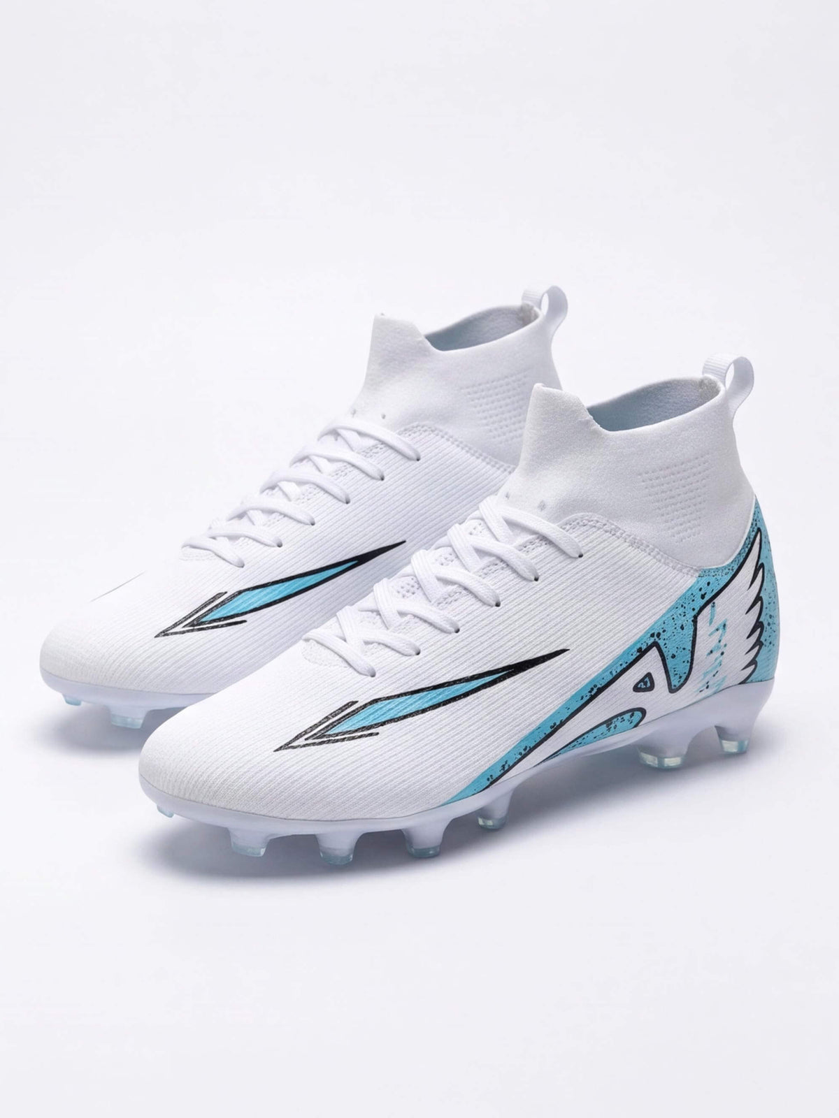 Soccer Cleats with Sock Collar and Molded Studs