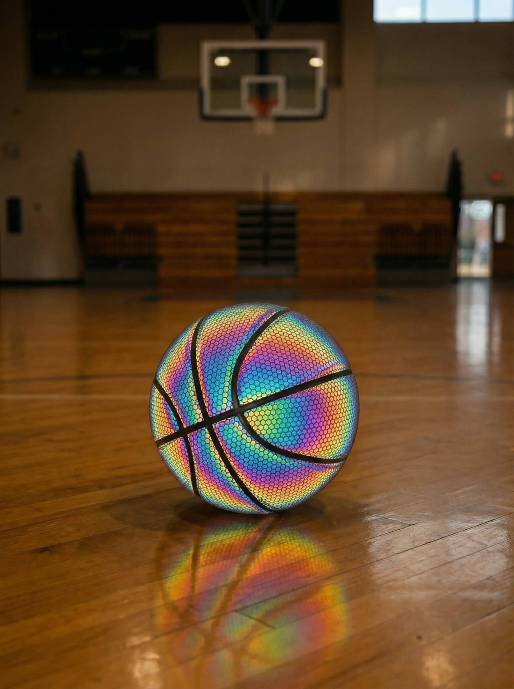 Reflective Luminous Basketball for Training and Play