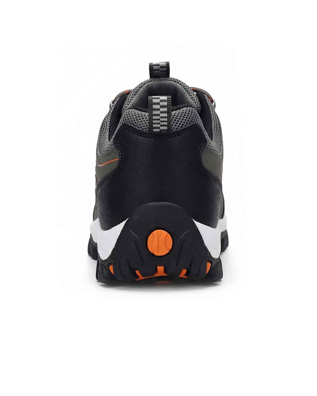 Outdoor Hiking Shoes with PU Leather-Style Upper and Lugged Sole