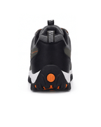 Outdoor Hiking Shoes with PU Leather-Style Upper and Lugged Sole