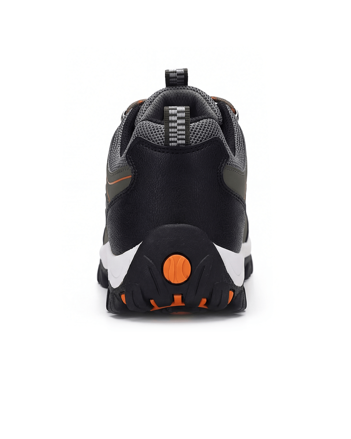 Outdoor Hiking Shoes with PU Leather-Style Upper and Lugged Sole