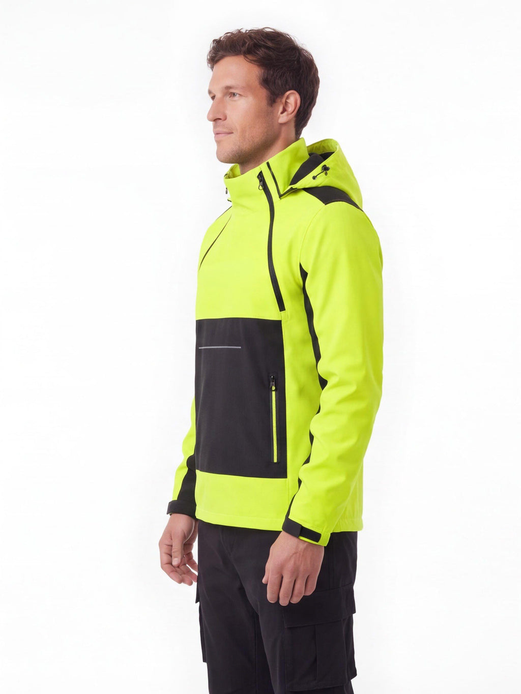 Hooded Softshell Anorak Hiking Jacket