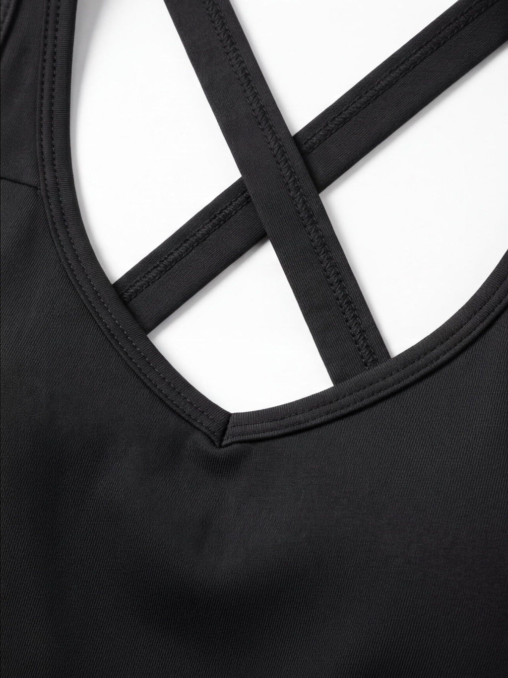 Cross-Back Sports Dress with Side Pocket