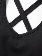 Cross-Back Sports Dress with Side Pocket