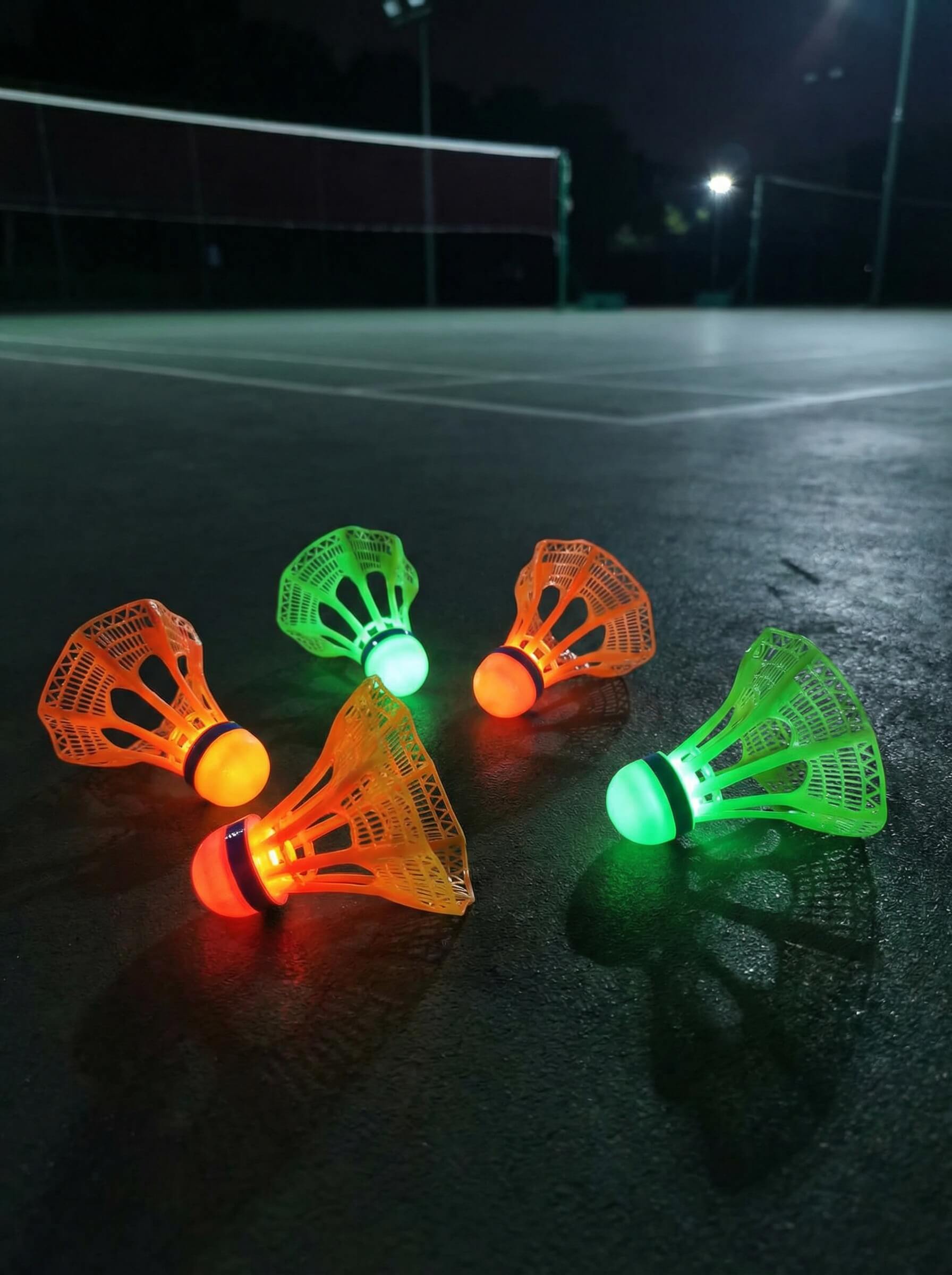 LED Light-Up Badminton Shuttlecocks for Night Play