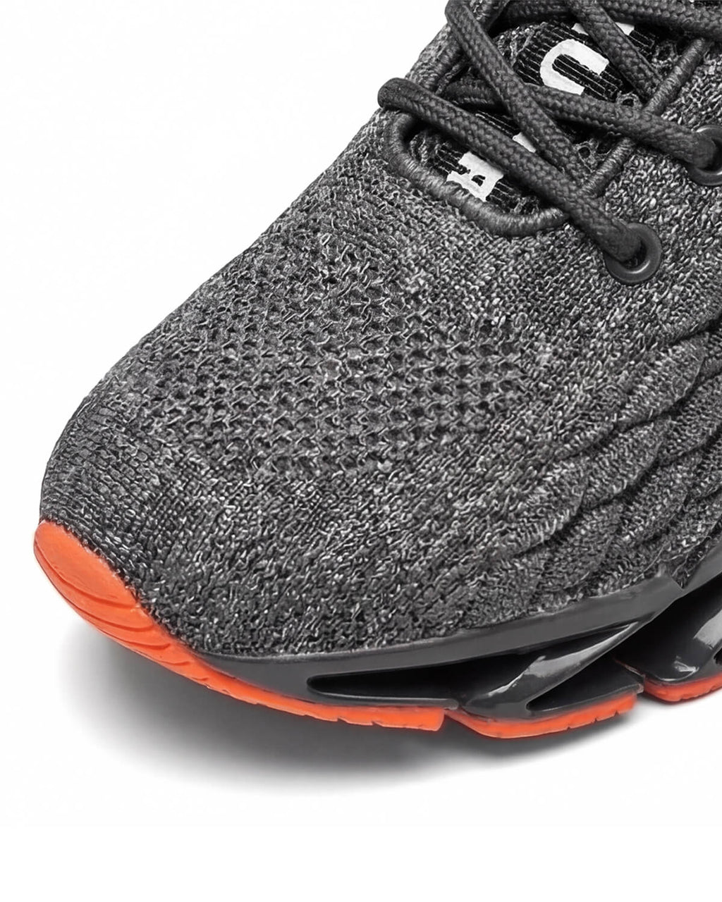 Knit Running Sneakers with Chunky Grippy Outsole