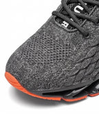 Knit Running Sneakers with Chunky Grippy Outsole