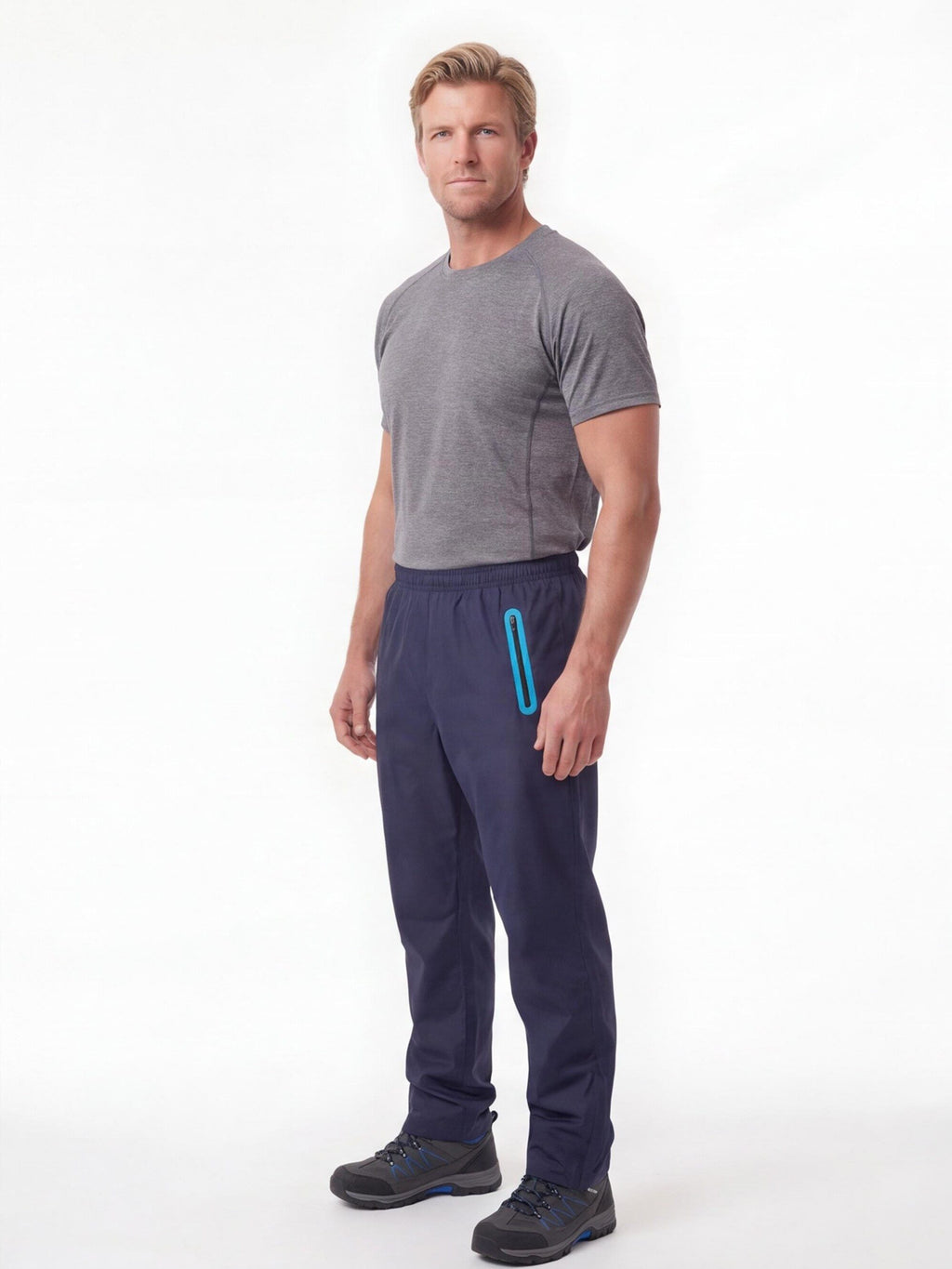 Packable Hiking Rain Shell Pants with Sealed Seams