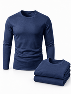 Fleece-Lined Thermal Crewneck Base Layer Shirts 3-Pack