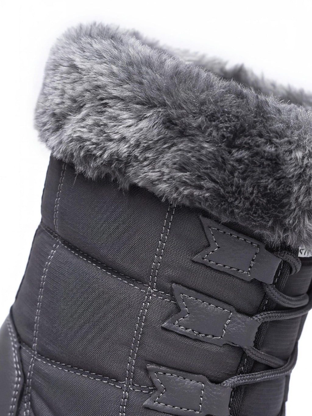 Women's Fleece-Lined Lace-Up Winter Snow Boots
