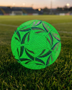 Fluorescent Green Soccer Training Ball with Textured Panels