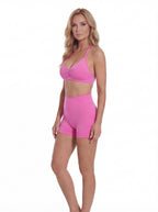 Women’s Gym Set One-Shoulder Bra and Shorts