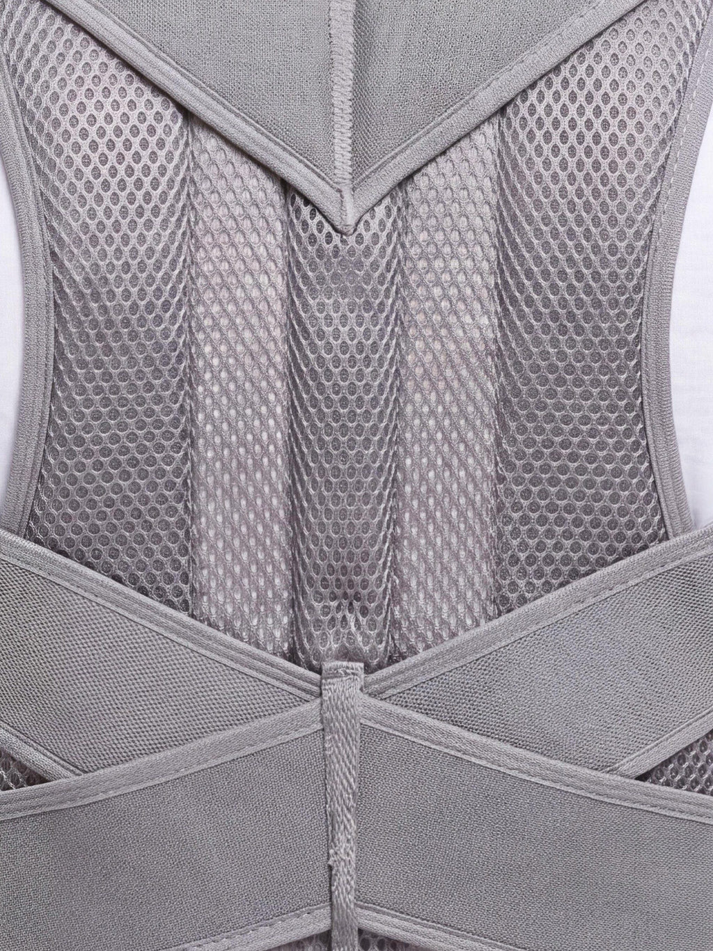 Adjustable Upper-Back Posture Support with Ventilated Mesh