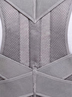 Adjustable Upper-Back Posture Support with Ventilated Mesh