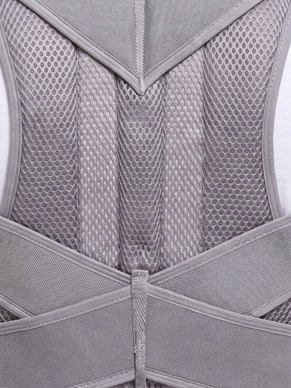 Adjustable Upper-Back Posture Support with Ventilated Mesh