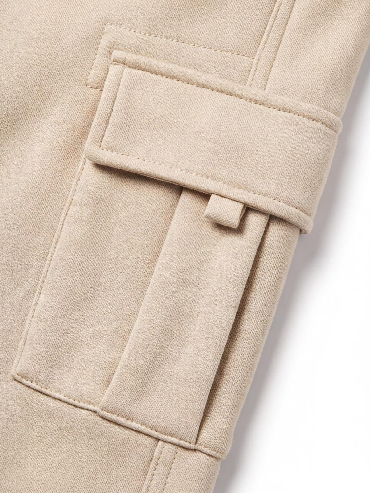 Fleece-Lined Cargo Pants with Adjustable Hems