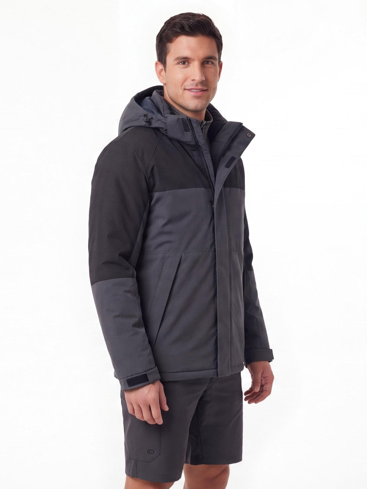 Insulated Hooded Winter Hiking Jacket