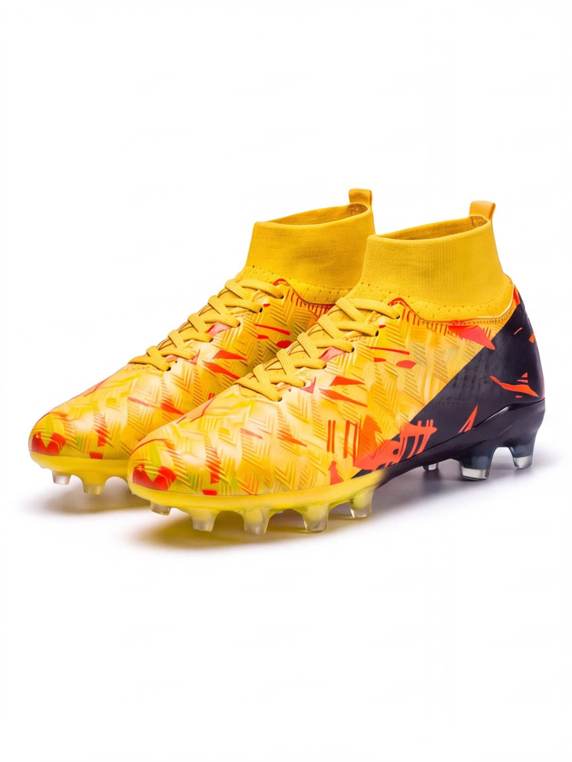 Soccer Cleats for Training with High-Knit Collar