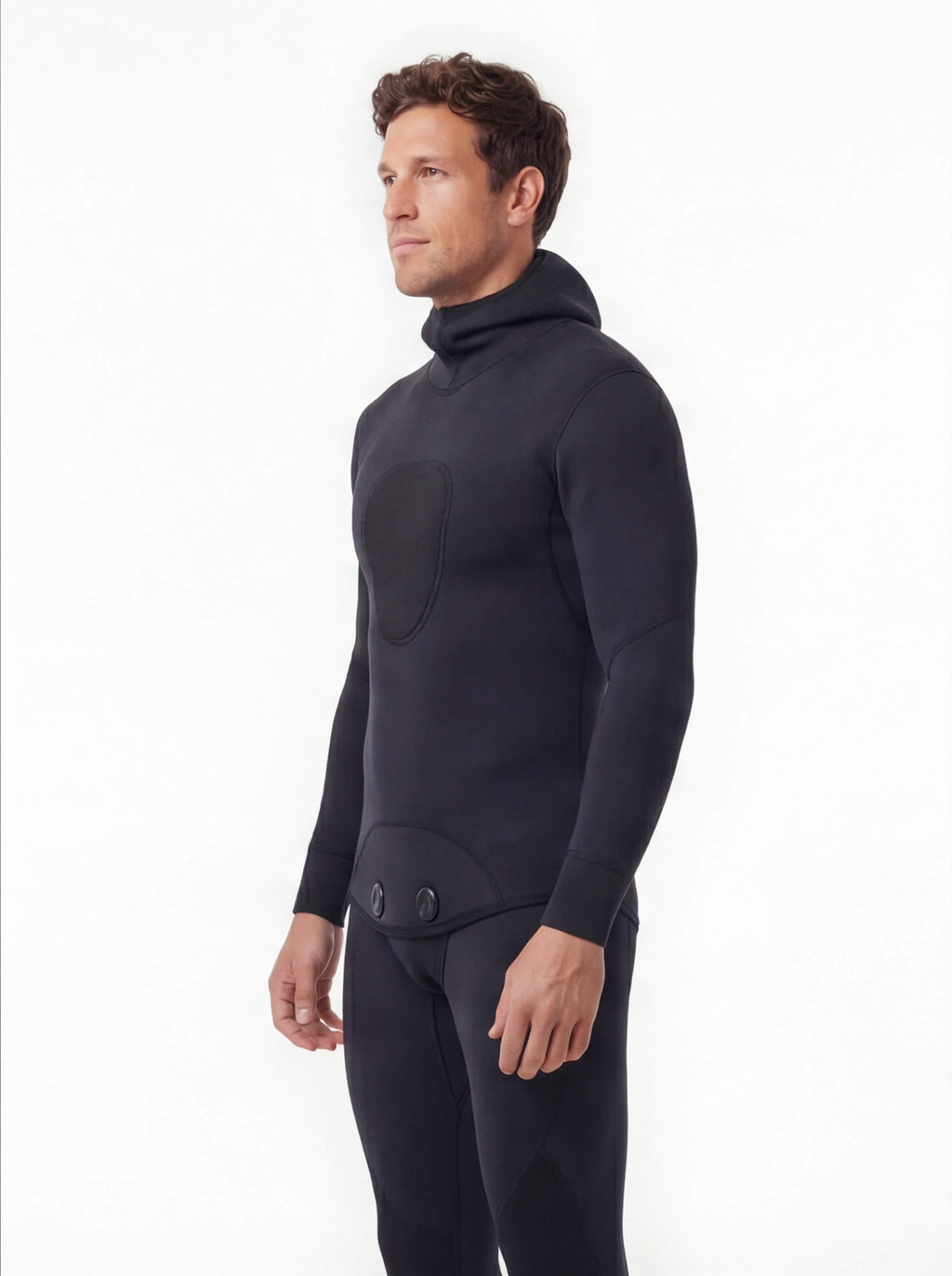 Hooded Spearfishing Wetsuit with Chest Loading Pad