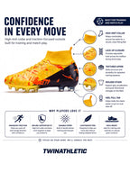 Soccer Cleats for Training with High-Knit Collar