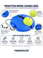 Tethered Solo Tennis Trainer with Fillable Base