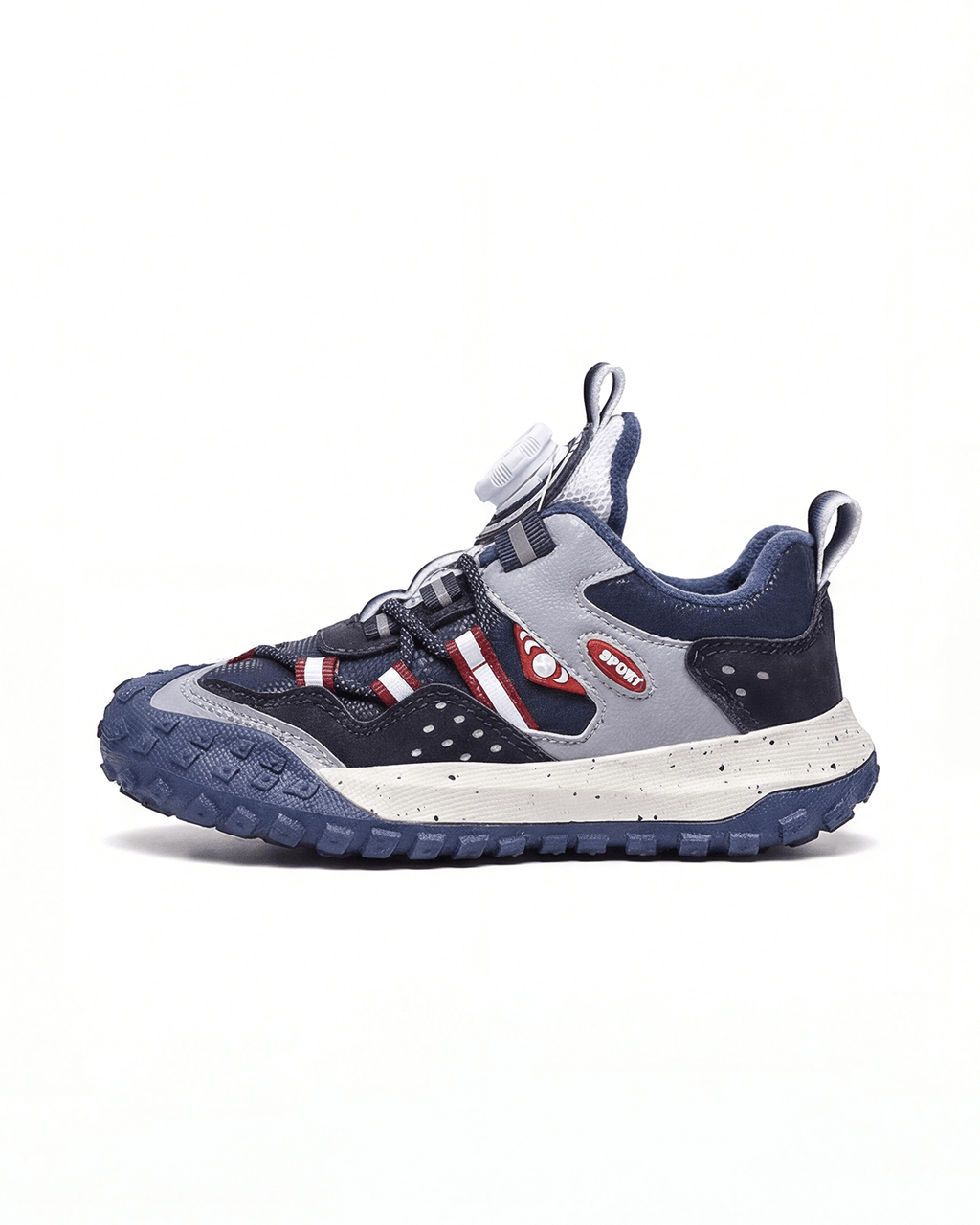 Kids Trail Sneakers with Dial Lace and Lug Sole