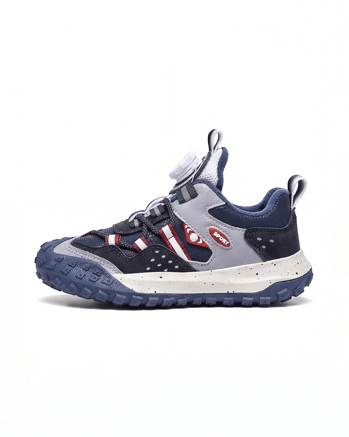 Kids Trail Sneakers with Dial Lace and Lug Sole