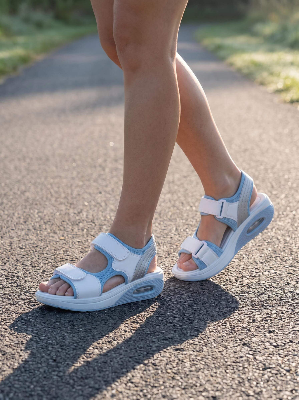 Women’s Walking Sandals with Cushioned Heel and Adjustable Straps